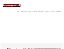 Tablet Screenshot of leoironandmetals.com